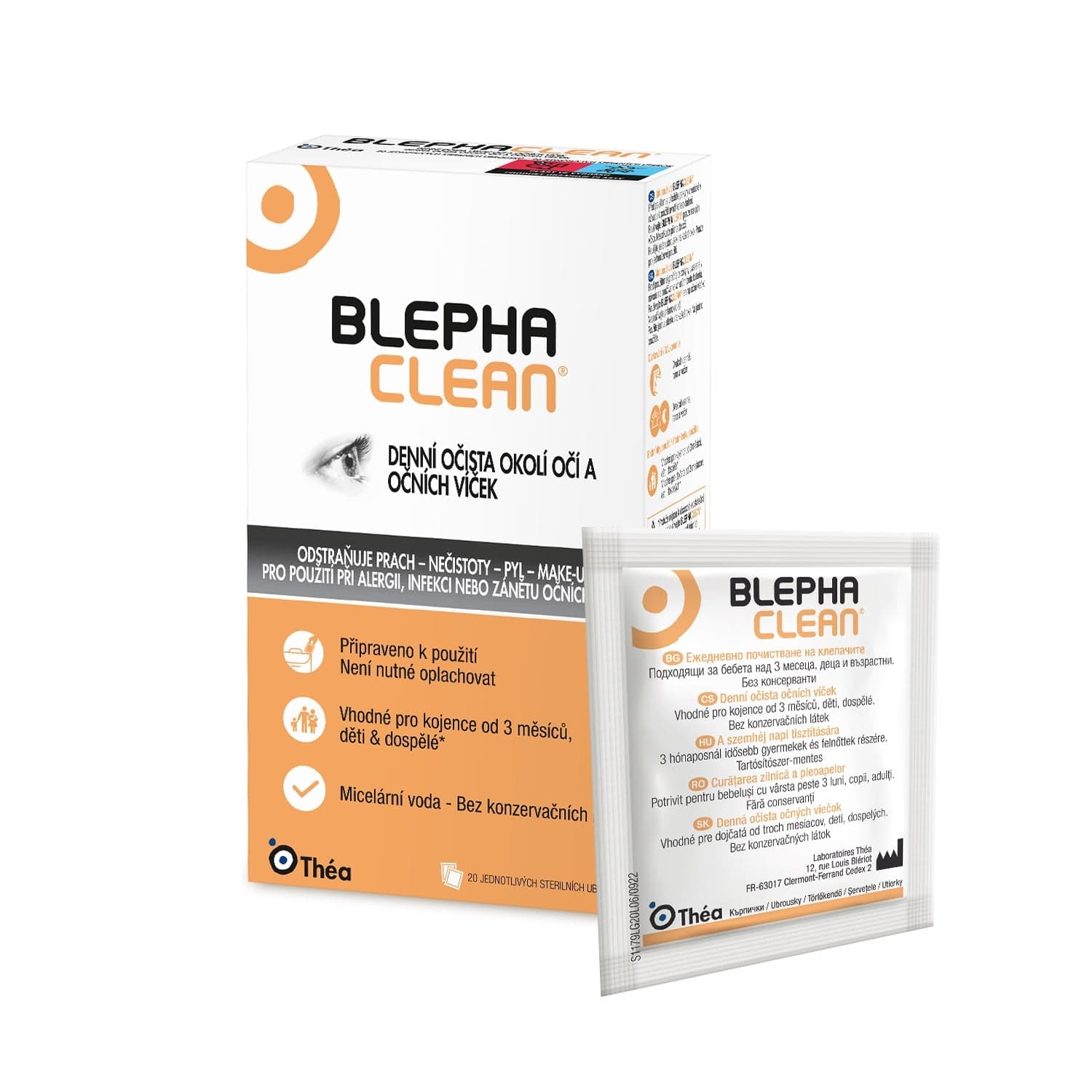 Blephaclean 20 sterilních tamponů 1 ks