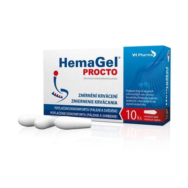 HemaGel PROCTO 10ks rektálních čípků
