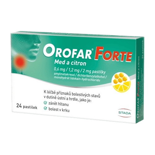 OROFAR FORTE MED A CITRON 0,6MG/1,2MG/2MG pastilka 24