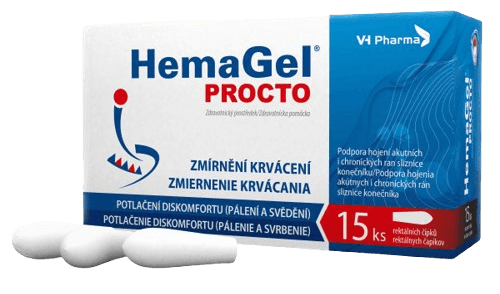 HemaGel PROCTO 15ks rektálních čípků