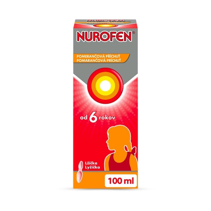 NUROFEN PRO DĚTI POMERANČ 40MG/ML Perorální suspenze 100ML 1 ks
