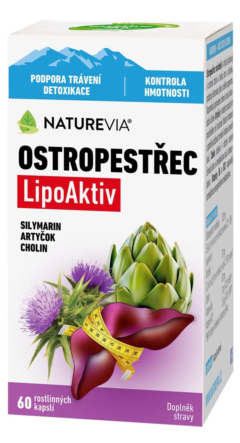 NatureVia Ostropestřec LipoAktiv cps.60