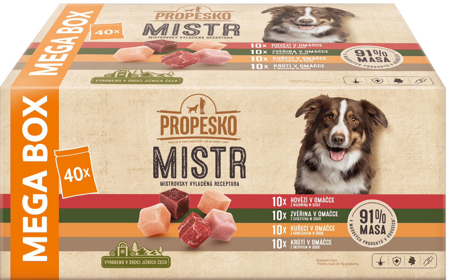 Propesko Mistr sada kapsiček pro psy 40×85 g
