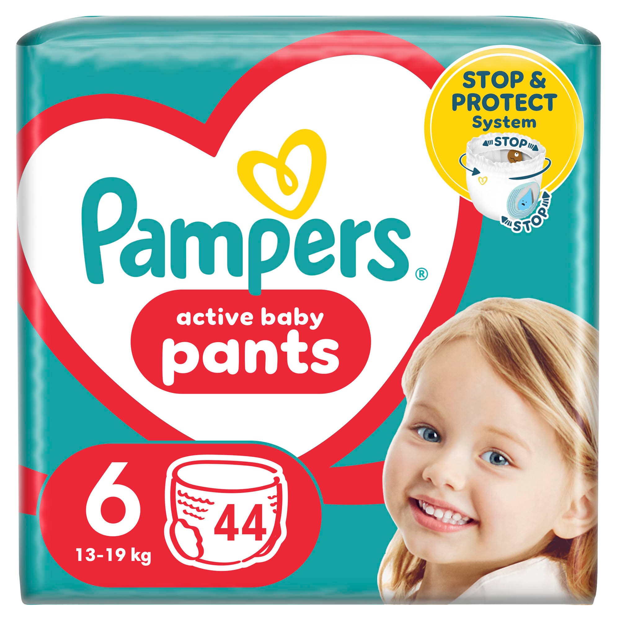 Pampers Pants plenkové kalhotky 6 (13–19 kg)