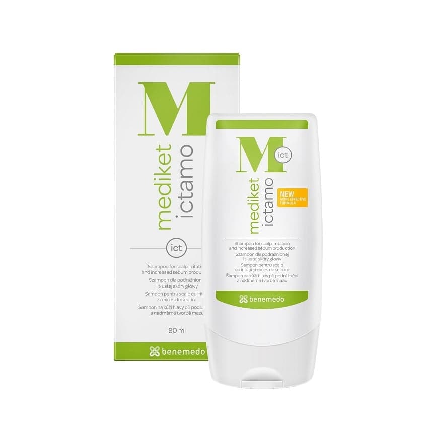 Mediket Ictamo šampon mastné lupy a seborea 80ml