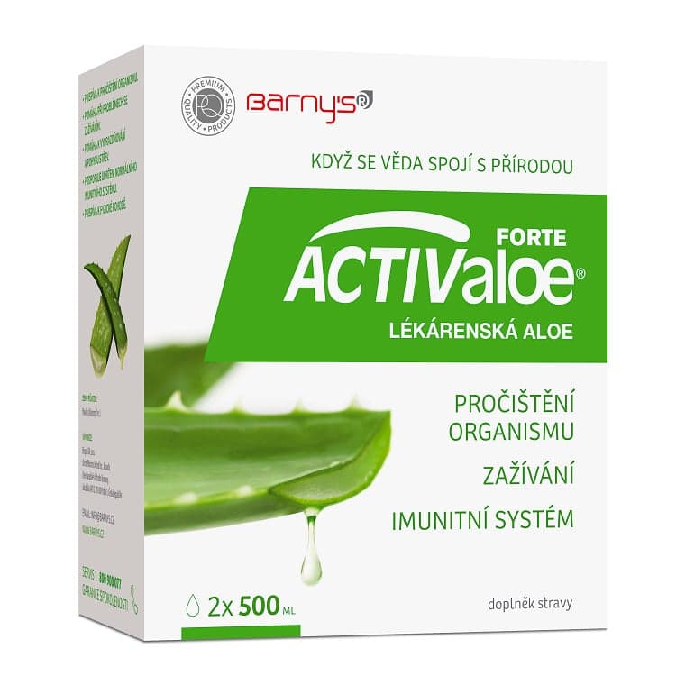Barnys ACTIValoe lékárenská aloe 2x500ml 1 000 ml