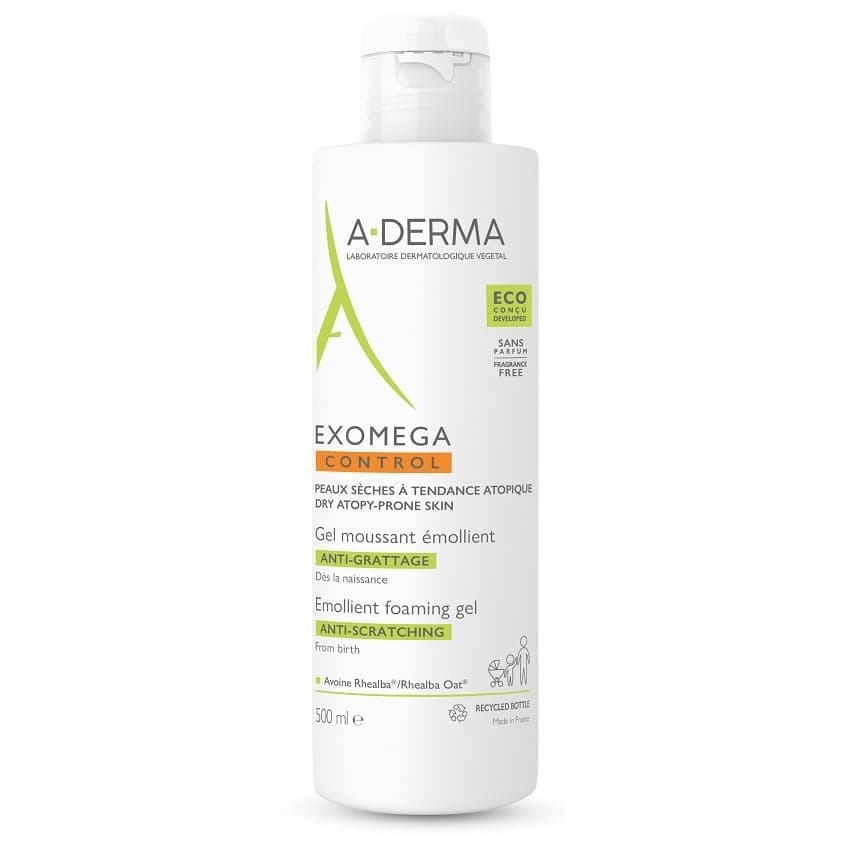 A-DERMA Exomega CONTROL Zvláčňující pěnivý gel 500ml