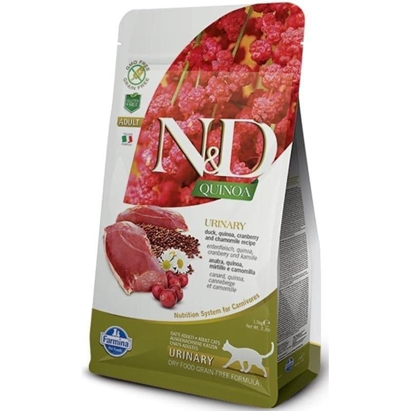 N&D Quinoa Duck & Cranberry hypoalergenní granule pro dospělé kočky 1,5 kg