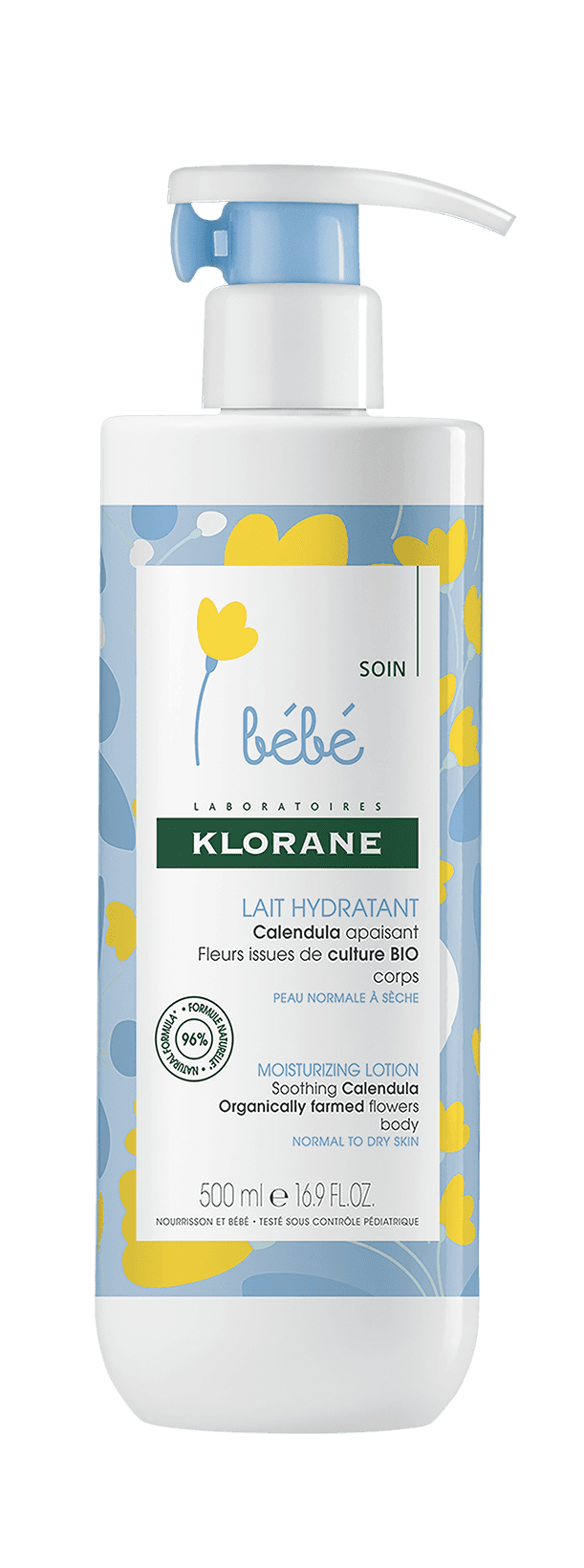 KLORANE BEBE Hydratační mléko s měsíčkem 500ml