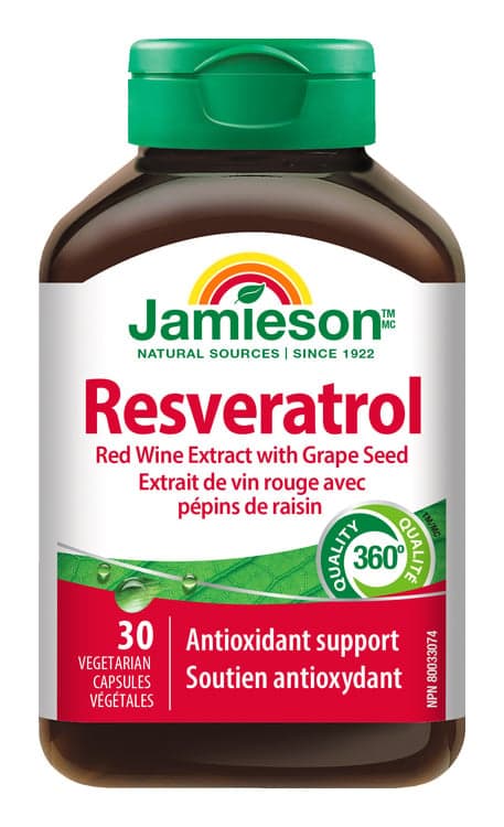 JAMIESON Resveratrol 50mg extr.z červ.vína cps.30 30 ks