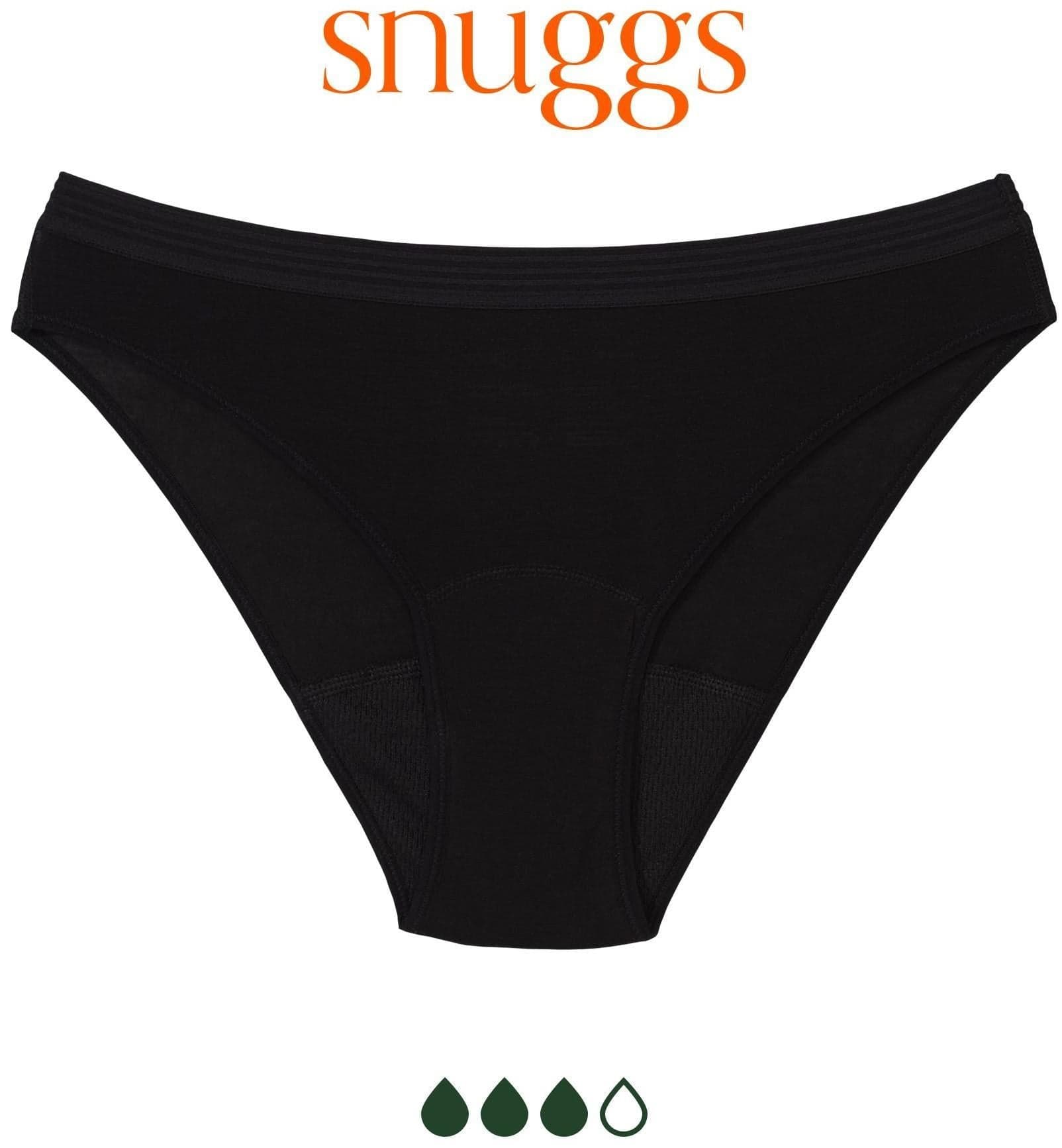 Snuggs Brief Tencel menstruační kalhotky L, černá