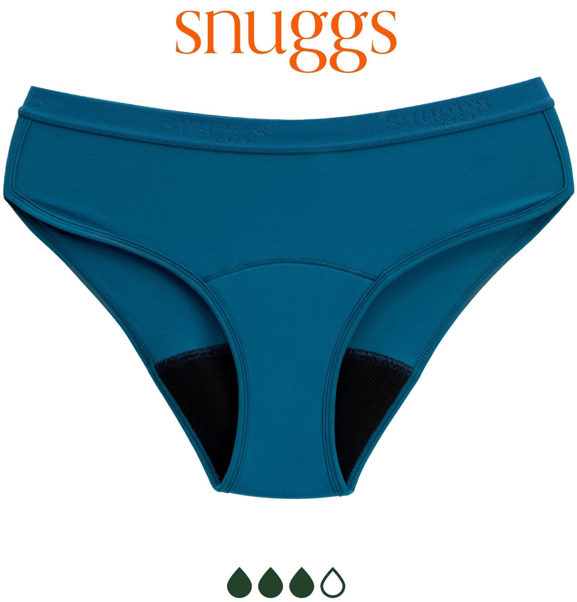 Snuggs Active Classic menstruační kalhotky M, petrol