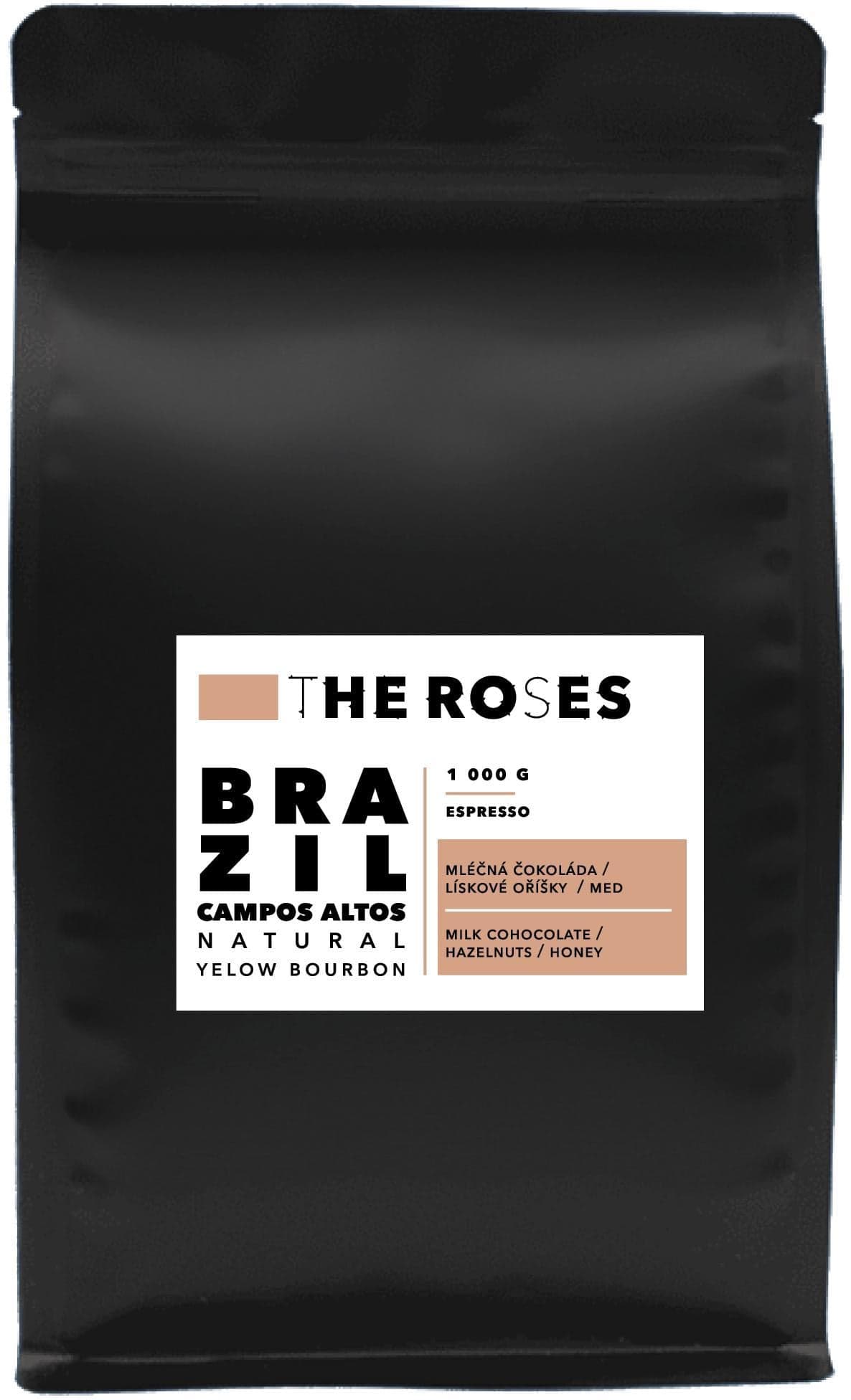 The Roses Brazílie Campos Altos Natural Espresso zrnková káva