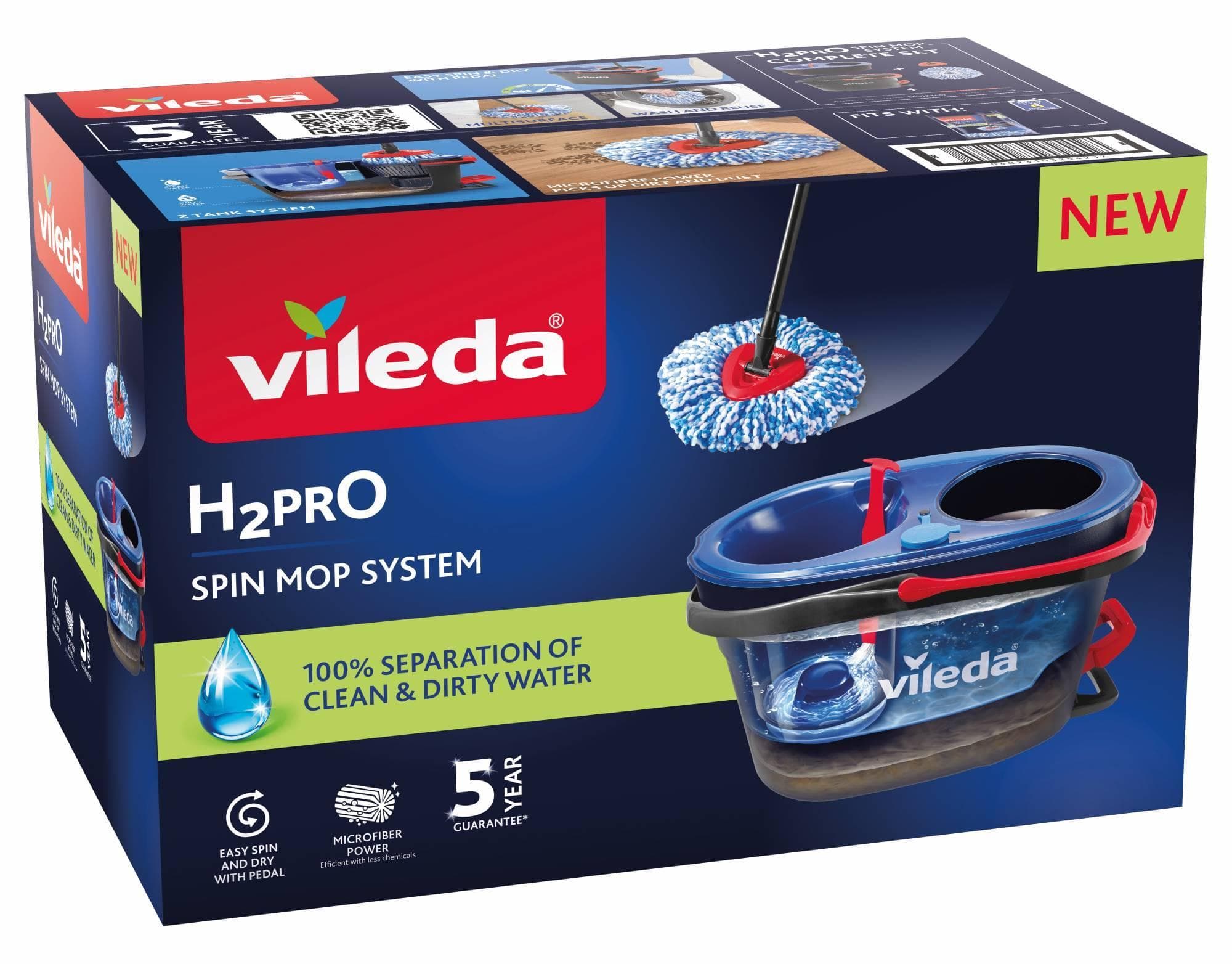 Vileda H₂PrO Třásňový rotační mop