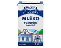 MADETA Jihočeské mléko trvanlivé polotučné 1,5 % 12 x 1 l
