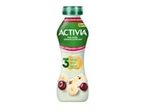 ACTIVIA Nápoj třešeň jablko banán bez přidaného cukru chlaz. 8 x 270 g