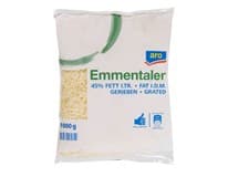 aro Emmentaler 45% sýr strouhaný chlaz. váž. cca 1 kg