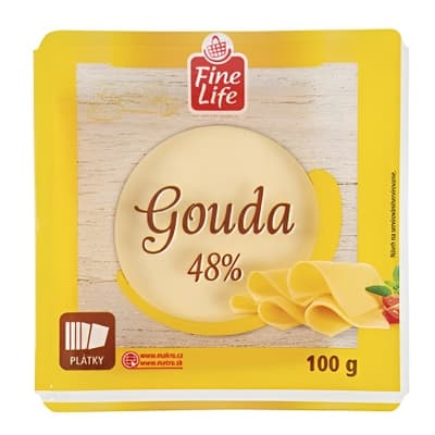 Fine Life Gouda 48% plátky