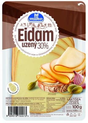 Milko Eidam uzený 30% plátky