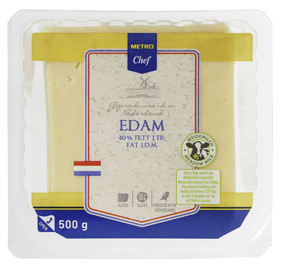 Metro Chef Edam 40% sýr plátky