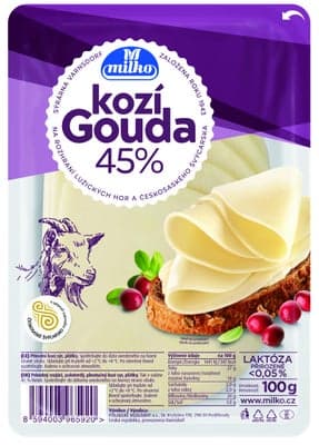 Milko Kozí gouda plátky