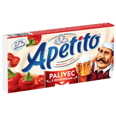 Apetito Palivec pikantní tavený sýr s feferonkami (3 ks)
