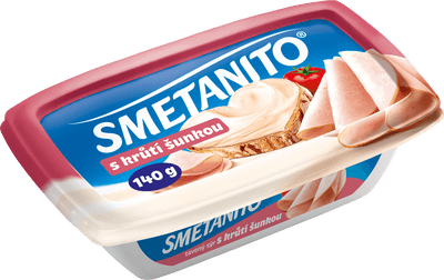 Smetanito Tavený sýr s krůtí šunkou