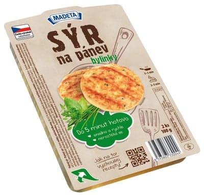 Madeta Sýr na pánev bylinky 2x50g 100.0 g