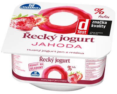 Milko Řecký jogurt 0% jahoda