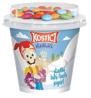 Kostíci Sladkáči bílý jogurt slazený