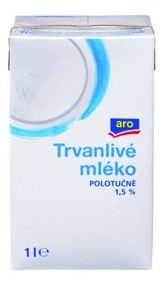 ARO Mléko polotučné 1,5%, trvanlivé 1.0 l