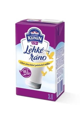 Mlékárna Kunín Lehké ráno Mléko bez laktózy 1,5%