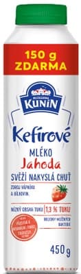 Mlékárna Kunín Mléko kefírové jahoda 450.0 g