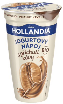Hollandia Jogurtový nápoj BIO s příchutí kávy