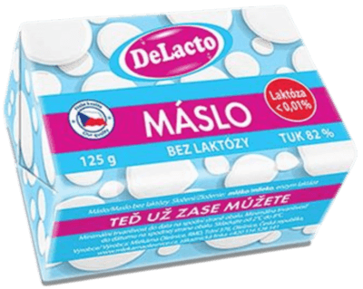 DeLacto Máslo bez laktózy (82%)