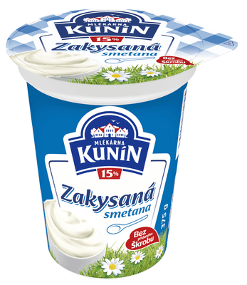 Mlékárna Kunín Smetana zakysaná 15%