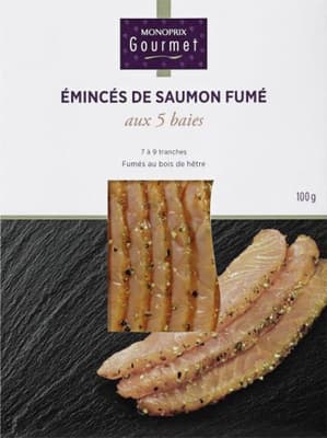 Monoprix Gourmet Plátky Uzeného Lososa s 5 druhy bobulí