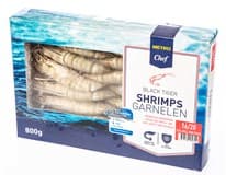 METRO Chef Krevety Black Tiger celé neloupané 16/20 mraž. 800 g