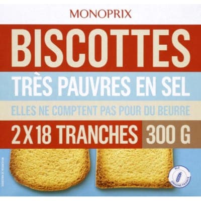 Monoprix Toastový chléb nízkým obsah soli
