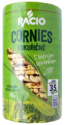Racio Cornies Kukuřičné chlebíčky se lněným semínkem