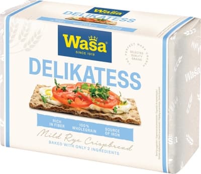 Wasa Delikatess celozrnný žitný křupavý chléb