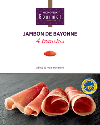 Monoprix Gourmet Šunka zrající minimálně 12 měsíců