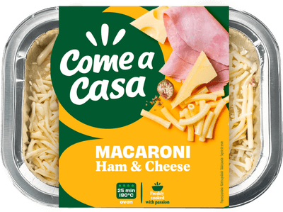 Come a Casa Zapečené makarony se šunkou a sýrem