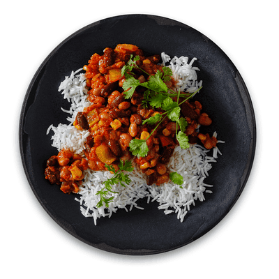 Authentic Mexický fazolový guláš s basmati rýží 400.0 g