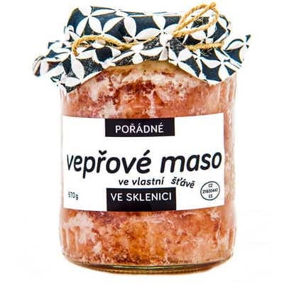 Pořádně ve sklenici Vepřové maso ve vlastní štávě