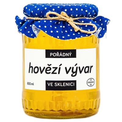 Pořádně ve sklenici Hovězí vývar