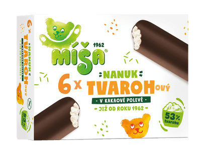 Míša Tvarohový nanuk multipack, 6x45ml