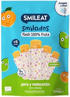 Smileat BIO Ovocné zmrzlinky k zamražení hruška & meruňka (5x 50 g)