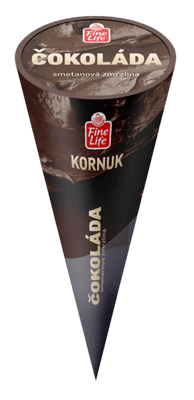 Fine Life Kornuk čokoláda se smetanou