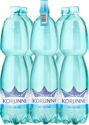 Korunní Neperlivá přírodní minerální voda multipack, 6x1,5l